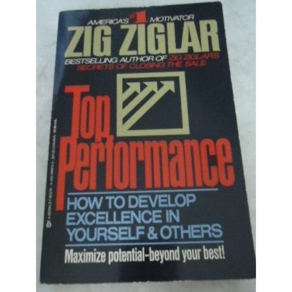Top Performance by Zig Ziglar Paperback 1986 Management Techniques Vintage
